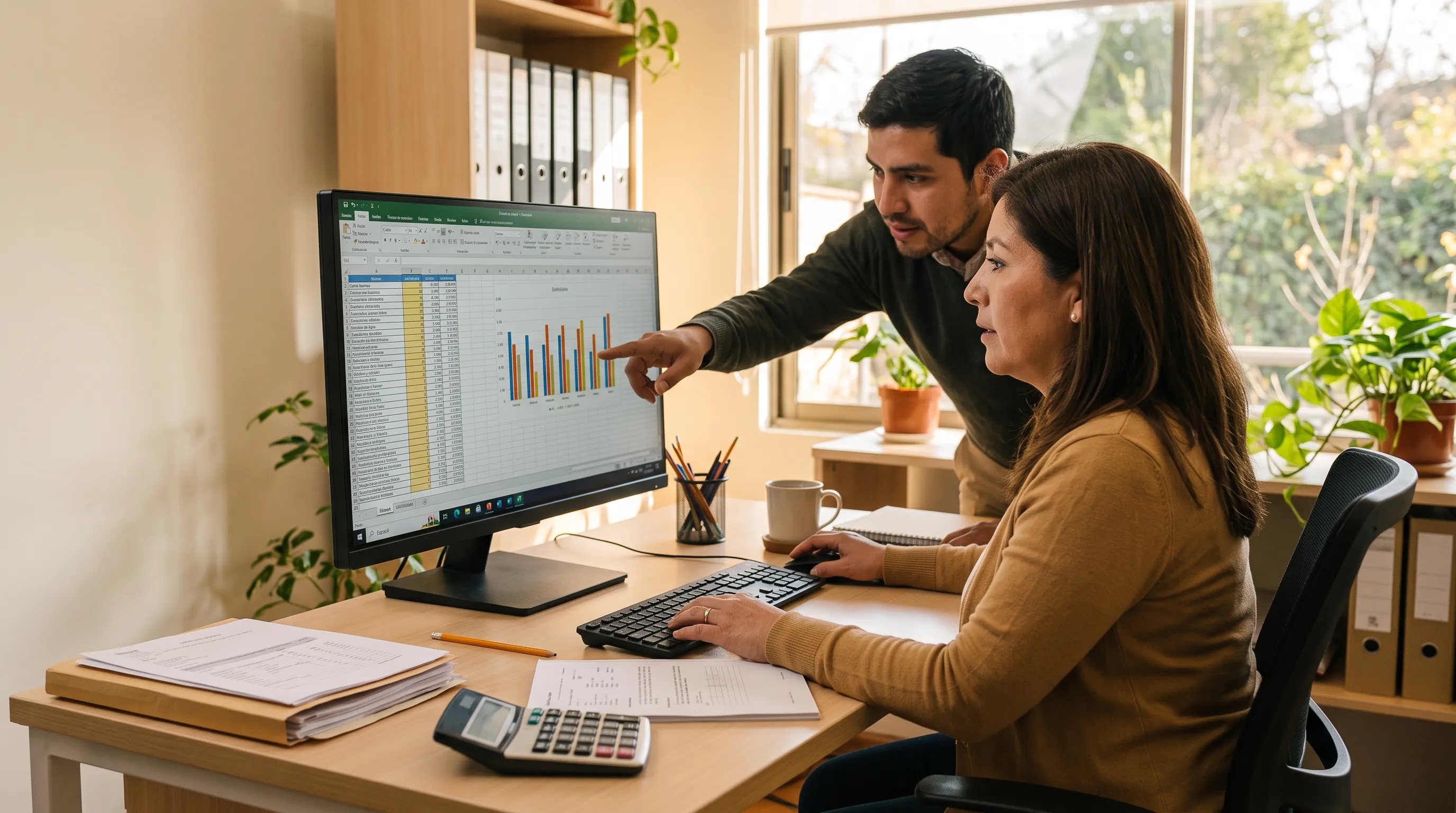 Excel básico con apoyo de inteligencia artificial para la gestión de datos en el trabajo